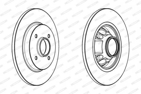Диск гальмівний FERODO DDF17351