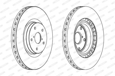 Диск тормозной FERODO DDF1749C1 (фото 1)