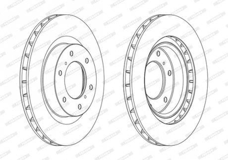 Диск тормозной FERODO DDF1757C (фото 1)