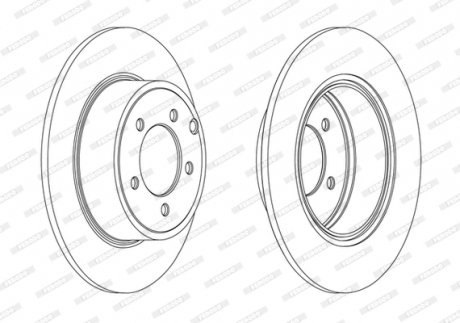 Диск тормозной FERODO DDF1763C