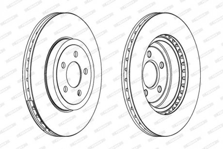 Диск тормозной FERODO DDF1765C1 (фото 1)