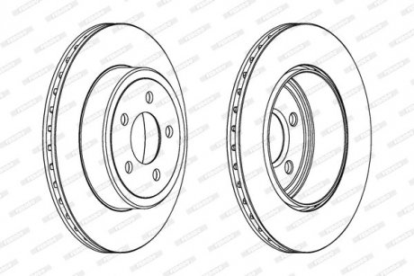 Диск тормозной FERODO DDF1766C1