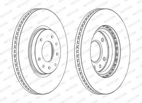 Диск тормозной FERODO DDF1768C