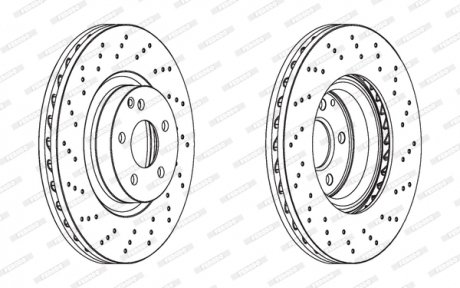 Гальмівний диск FERODO DDF1769C1