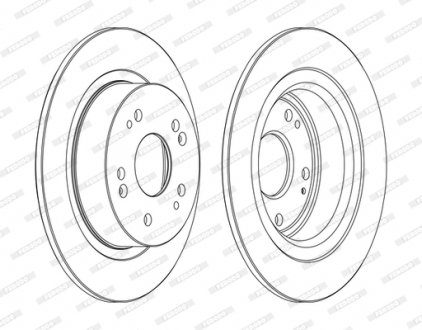 Диск тормозной FERODO DDF1776C (фото 1)