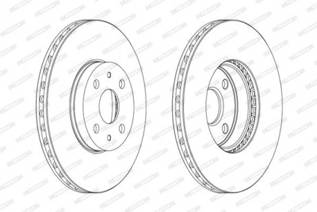 Диск тормозной FERODO DDF1780C (фото 1)