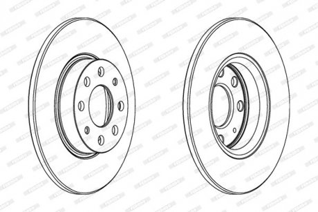 Тормозной диск FERODO DDF1784C (фото 1)