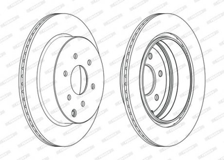 Тормозной диск FERODO DDF1785C