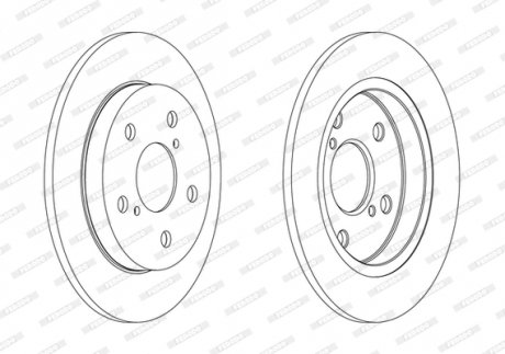 Диск тормозной FERODO DDF1788C (фото 1)