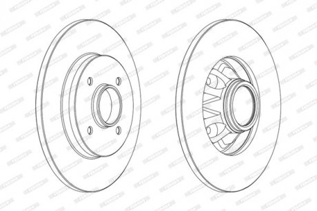 Диск тормозной FERODO DDF1791C1