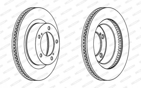 Диск тормозной FERODO DDF1798C1 (фото 1)