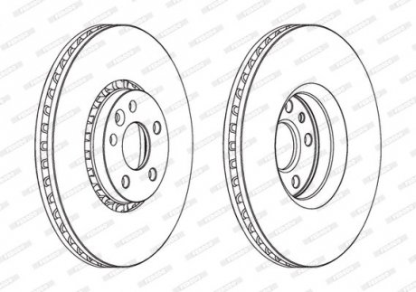 Диск тормозной FERODO DDF1801C1 (фото 1)