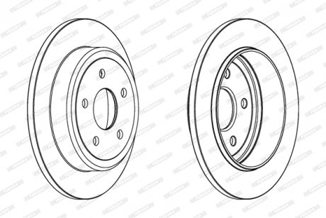 Гальмівний диск FERODO DDF1813C