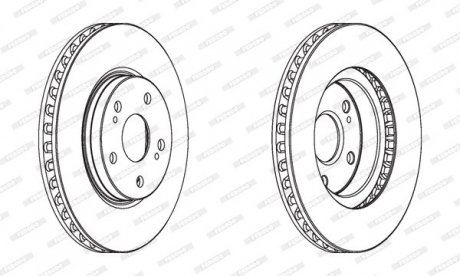 Диск тормозной FERODO DDF1814C (фото 1)