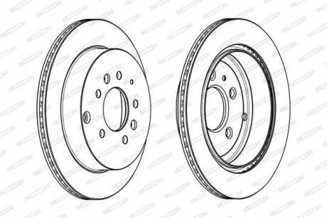 Диск тормозной FERODO DDF1819C