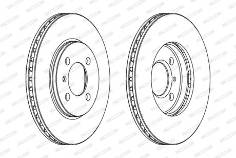 Гальмівний диск FERODO DDF182C