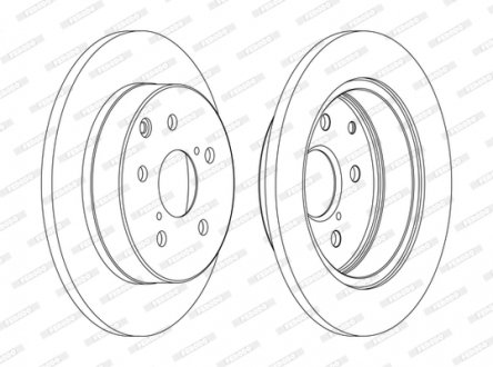 Гальмівний диск FERODO DDF1846C