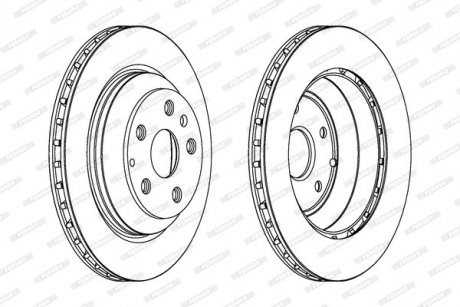 Диск тормозной FERODO DDF1855C1