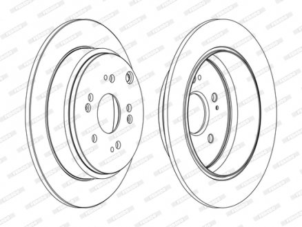 Тормозной диск FERODO DDF1860C (фото 1)