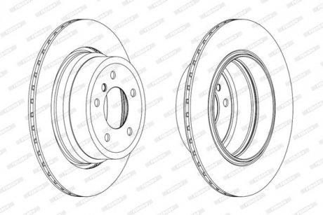 Диск тормозной FERODO DDF1868C1 (фото 1)