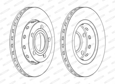 Диск тормозной FERODO DDF1887C