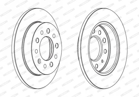 Диск гальмівний FERODO DDF1955