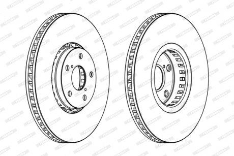 Гальмівний диск FERODO DDF1957RC1