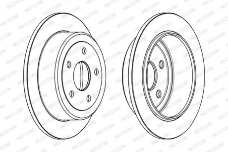 Диск тормозной FERODO DDF1958C