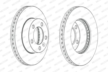 Гальмівний диск FERODO DDF1974C1
