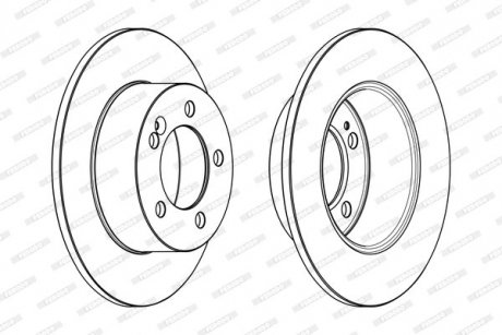 Диск гальмівний FERODO DDF1976C