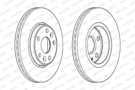 Тормозной диск FERODO DDF1978C