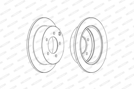 Тормозной диск FERODO DDF1986C (фото 1)