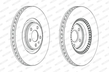Диск гальмівний FERODO DDF1987C1 (фото 1)