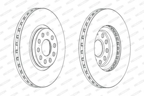 Диск гальмівний FERODO DDF2016C1