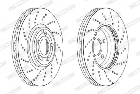 Диск тормозной FERODO DDF2054C1 (фото 1)