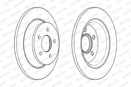 Гальмівний диск FERODO DDF2058C