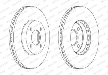 Диск тормозной FERODO DDF2068C (фото 1)