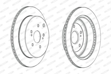 Диск тормозной FERODO DDF2072C (фото 1)