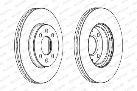 Диск тормозной FERODO DDF2089C