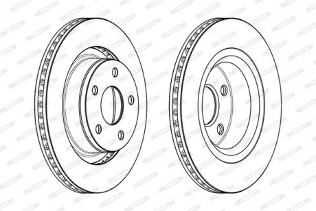 Гальмівний диск FERODO DDF2145C1