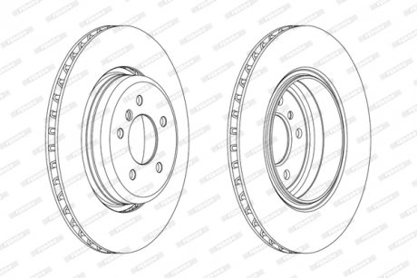 Гальмівний диск FERODO DDF2154C1 (фото 1)