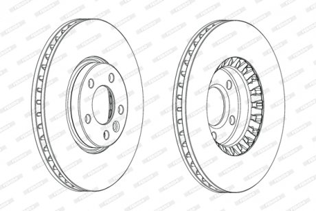 Гальмівний диск FERODO DDF2182C1