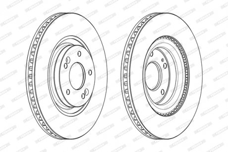 Диск тормозной FERODO DDF2199C