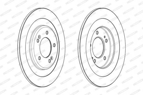 Гальмівний диск FERODO DDF2201C