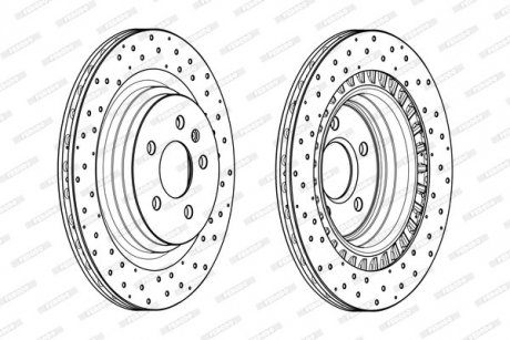 Диск тормозной FERODO DDF2205C