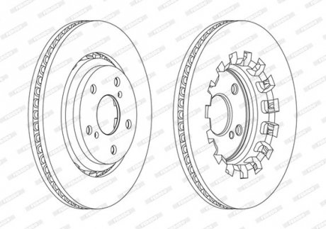 Диск тормозной FERODO DDF2268C (фото 1)