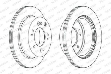 Диск тормозной FERODO DDF2285C