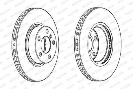 Диск тормозной FERODO DDF2314C1