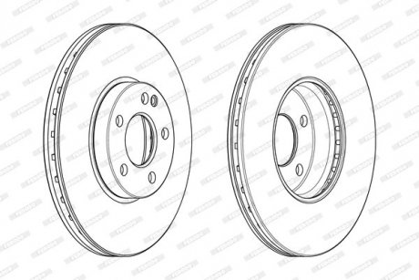 Диск гальмівний FERODO DDF2334C1
