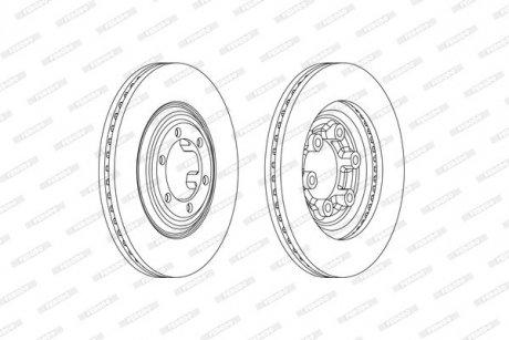 Тормозной диск FERODO DDF2372C